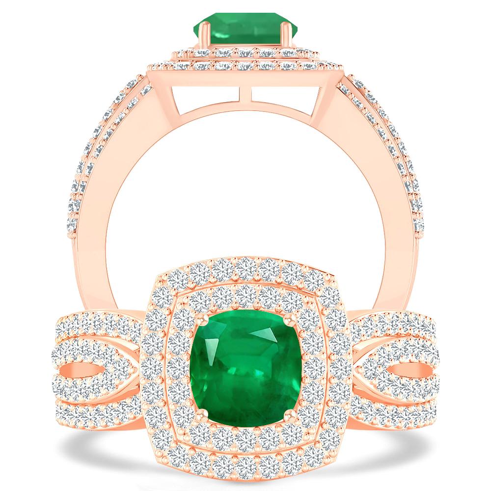 Rose Gold - Emerald