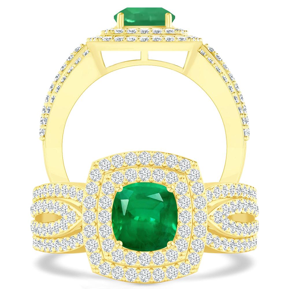 Yellow Gold - Emerald