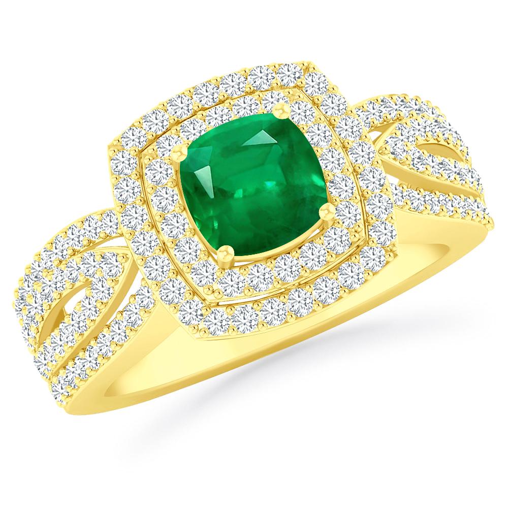 Yellow Gold - Emerald