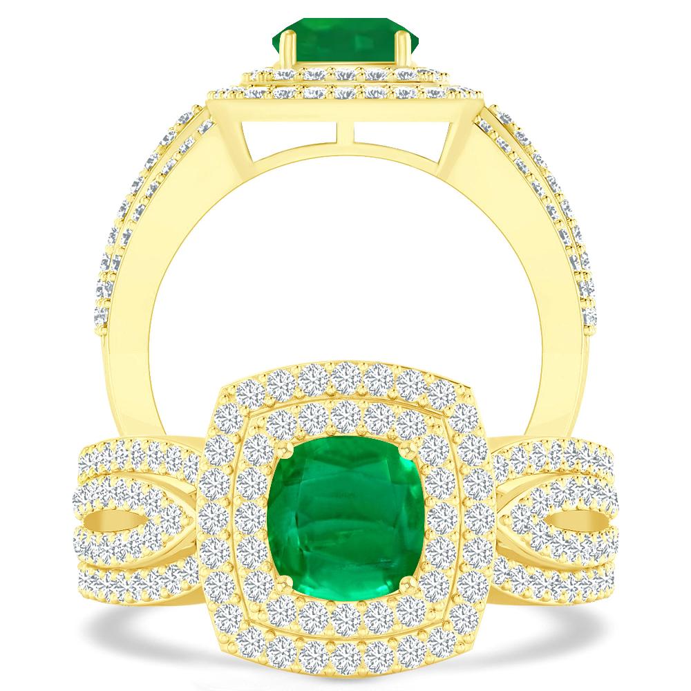 Yellow Gold - Emerald