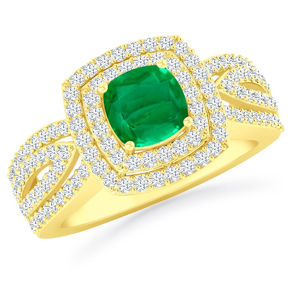 Yellow Gold - Emerald