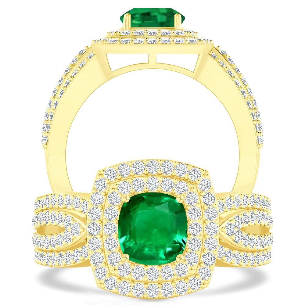 Yellow Gold - Emerald