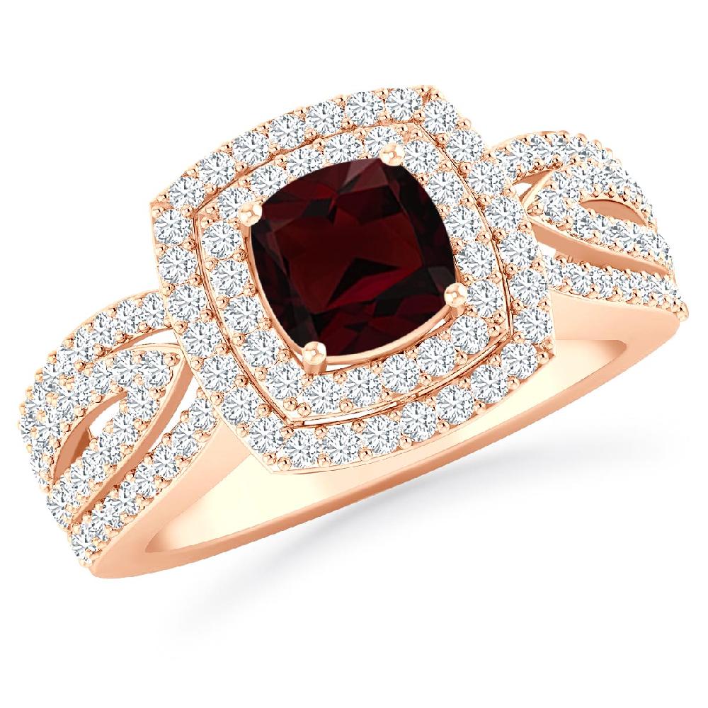 Rose Gold - Garnet