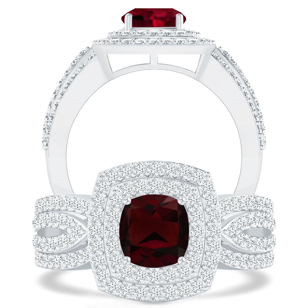 White Gold - Garnet