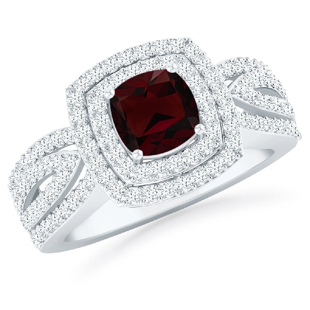 White Gold - Garnet