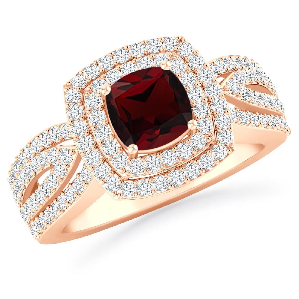 Rose Gold - Garnet