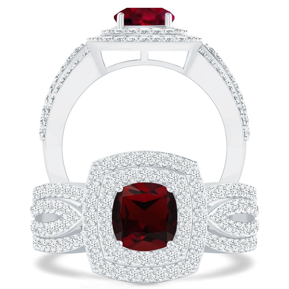 White Gold - Garnet