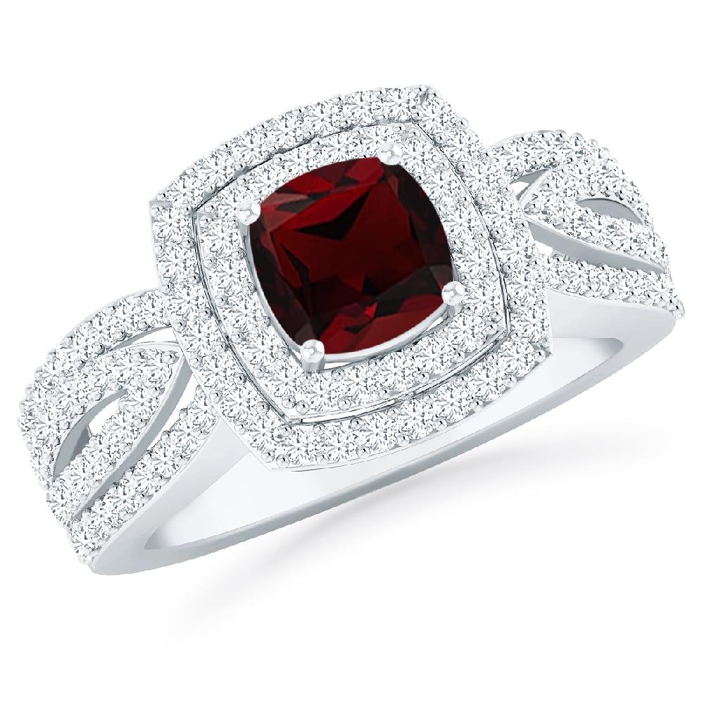 White Gold - Garnet