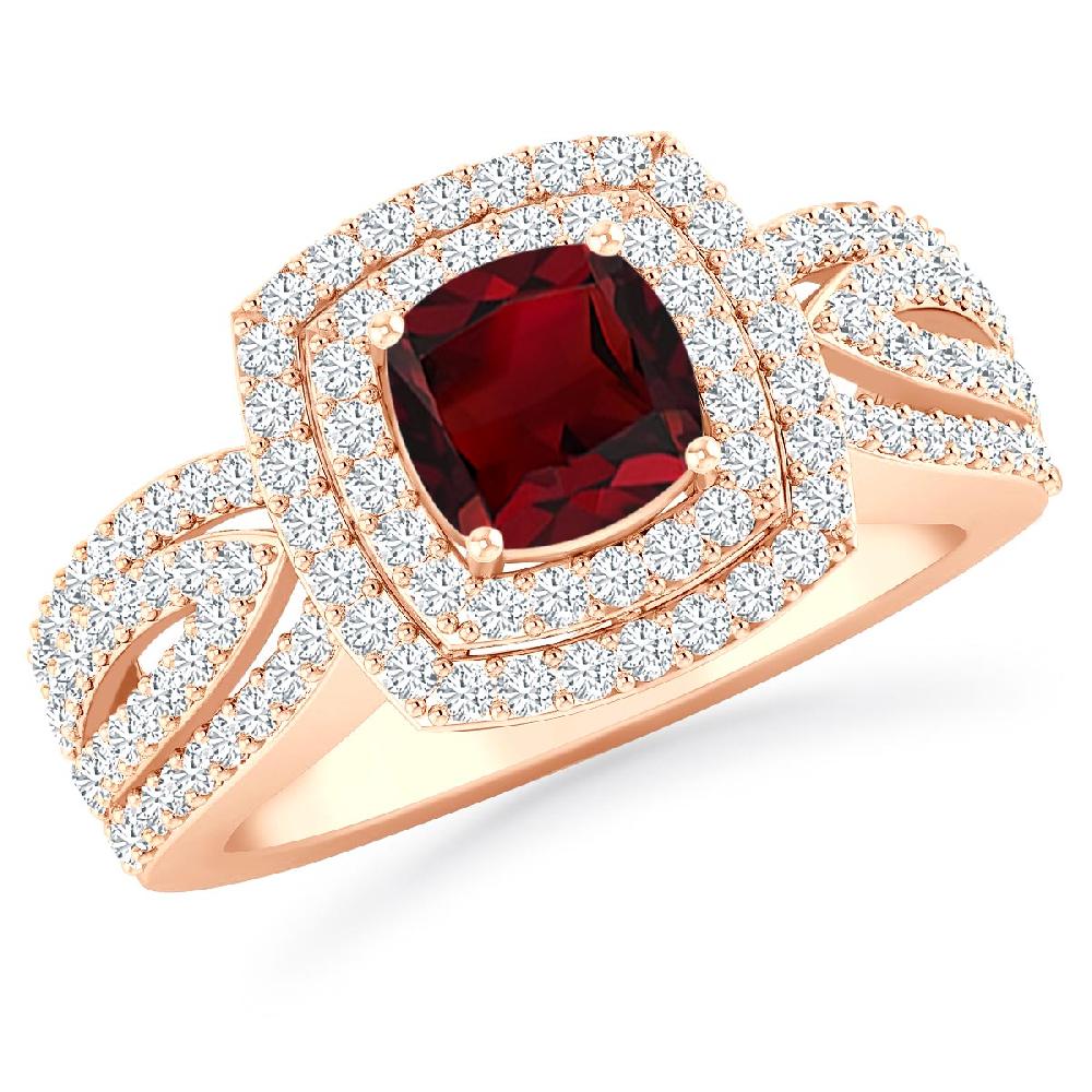 Rose Gold - Garnet