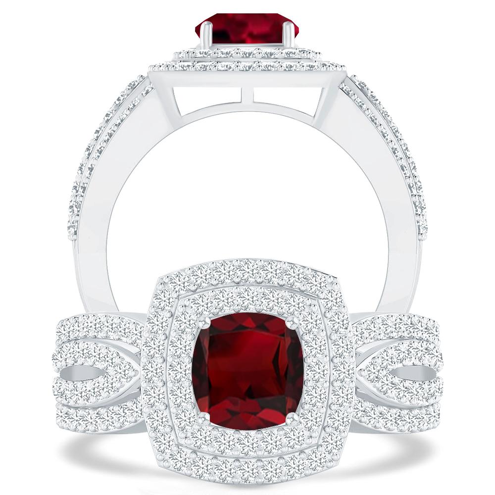 White Gold - Garnet