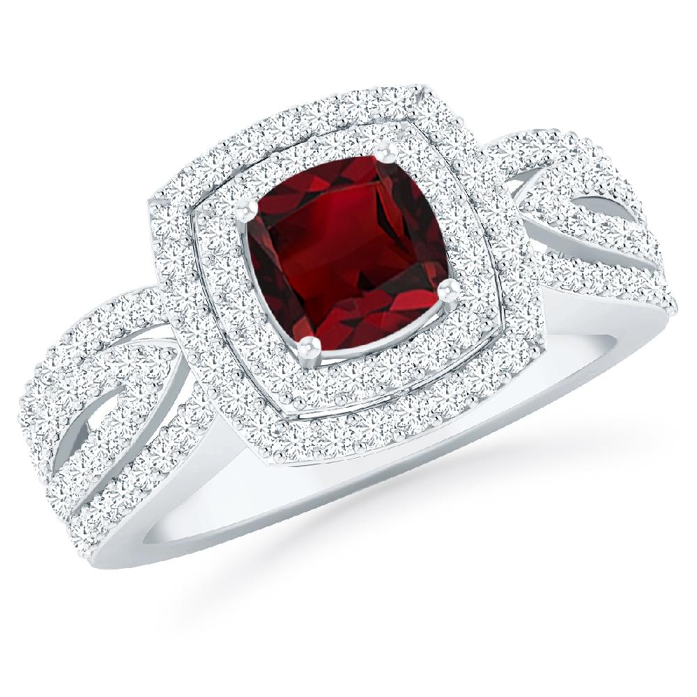 White Gold - Garnet