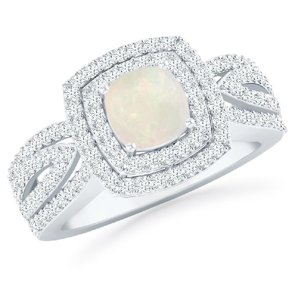 White Gold - Opal