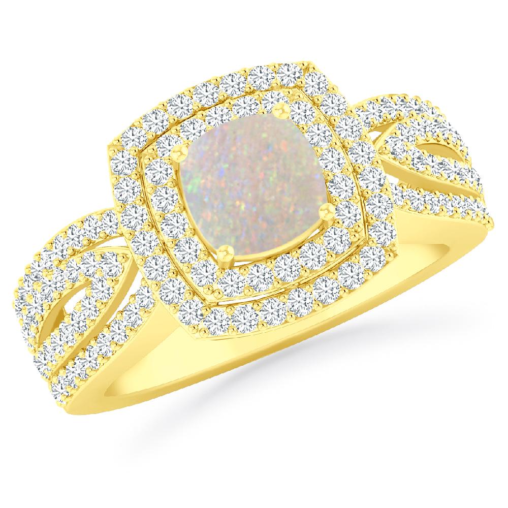 Yellow Gold - Opal