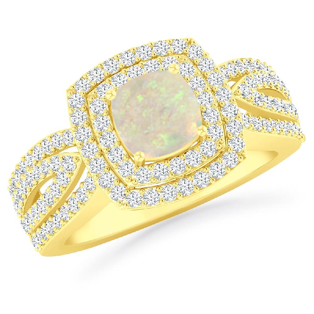 Yellow Gold - Opal