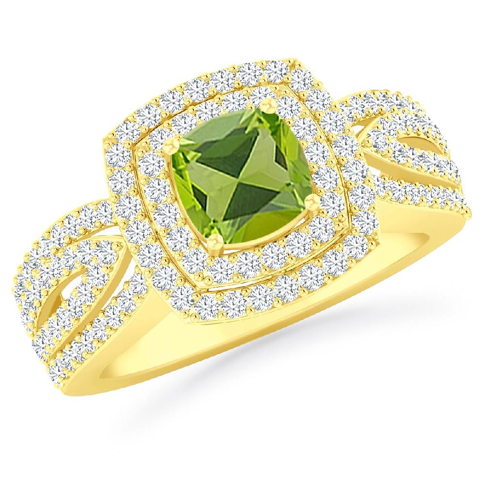 Yellow Gold - Peridot