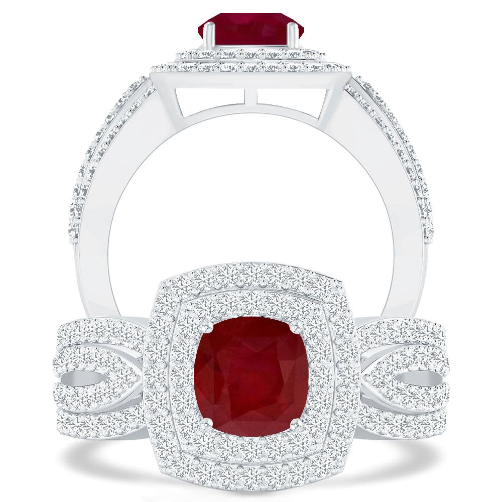 White Gold - Ruby