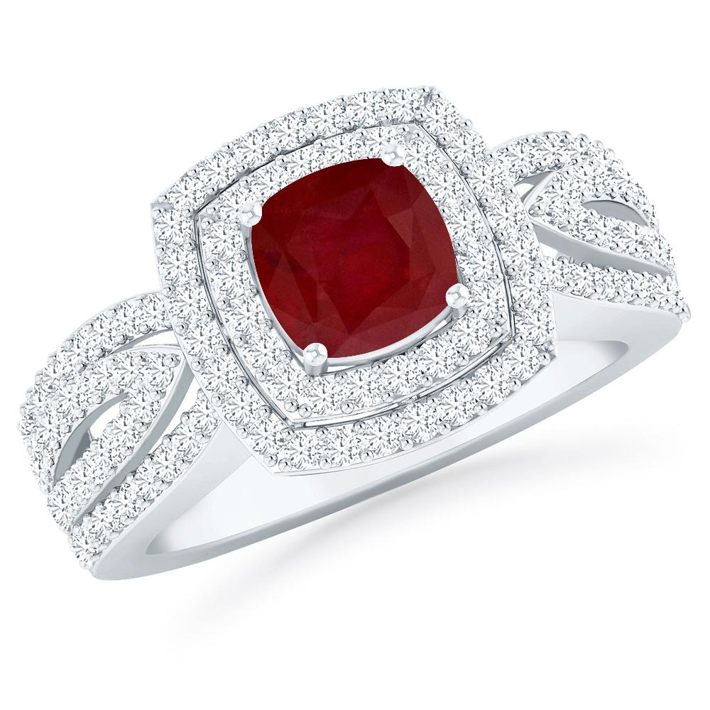 White Gold - Ruby