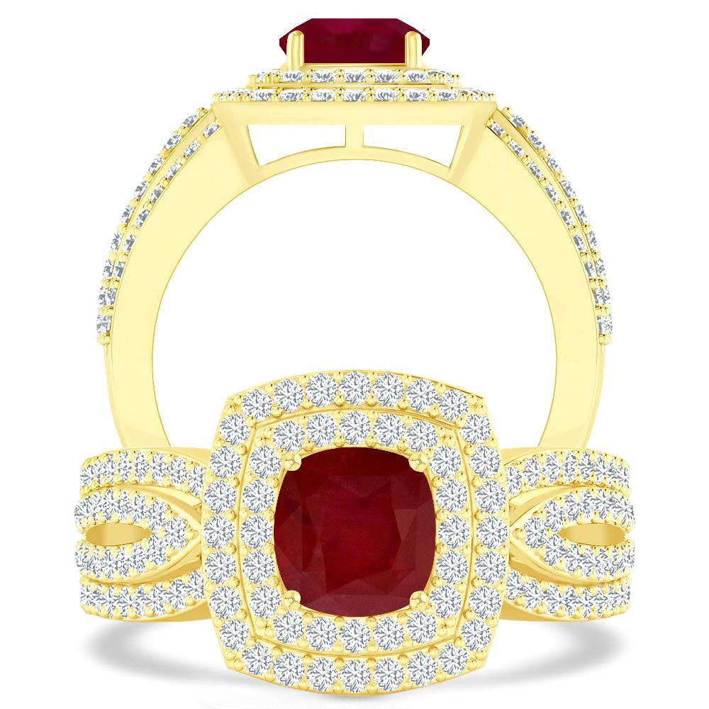 Yellow Gold - Ruby