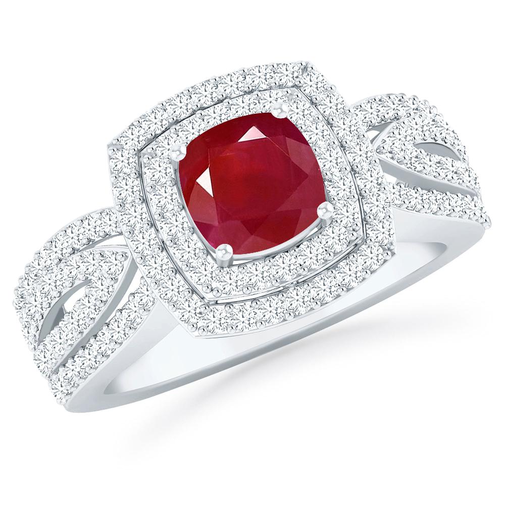 White Gold - Ruby
