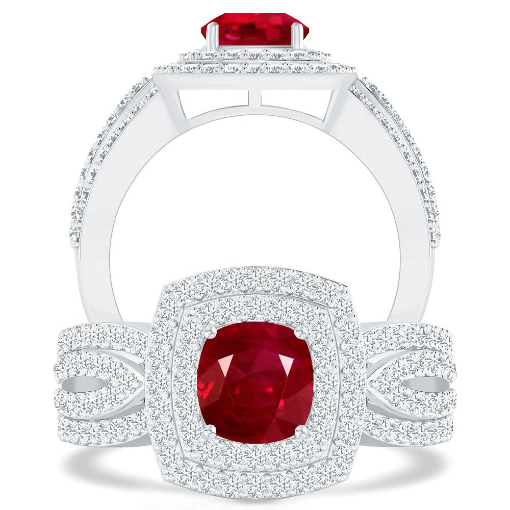 White Gold - Ruby