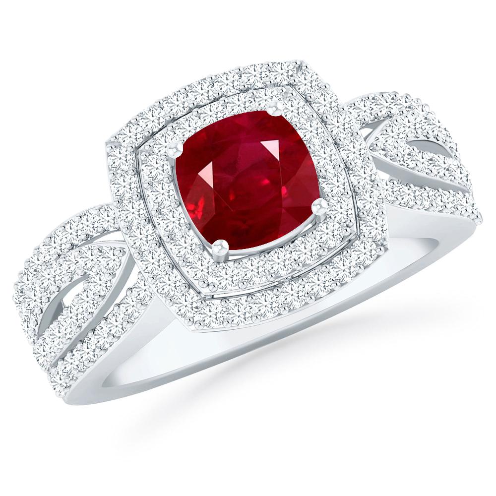 White Gold - Ruby