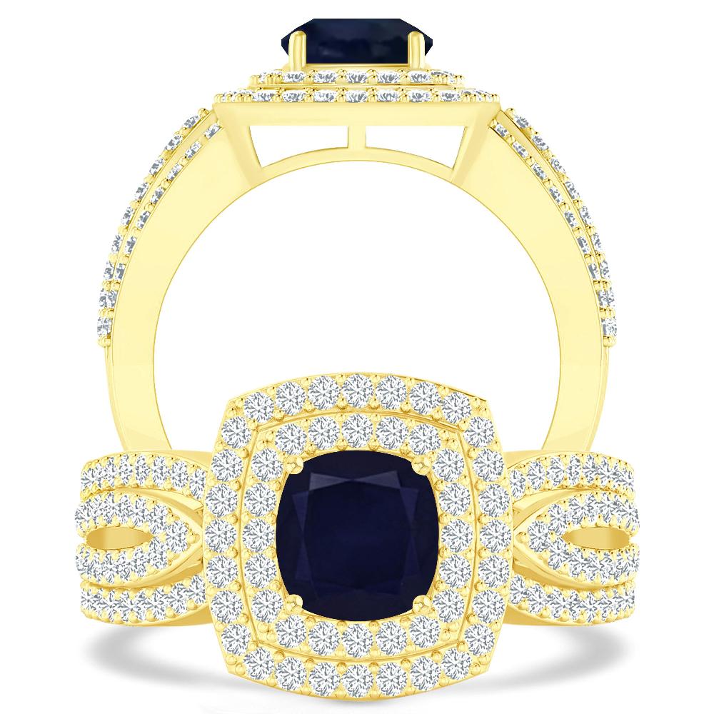 Yellow Gold - Sapphire