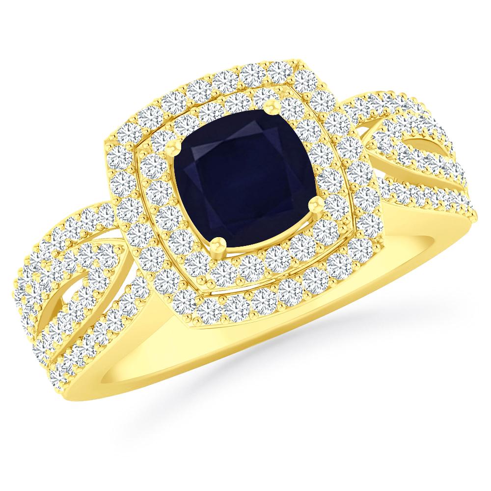 Yellow Gold - Sapphire