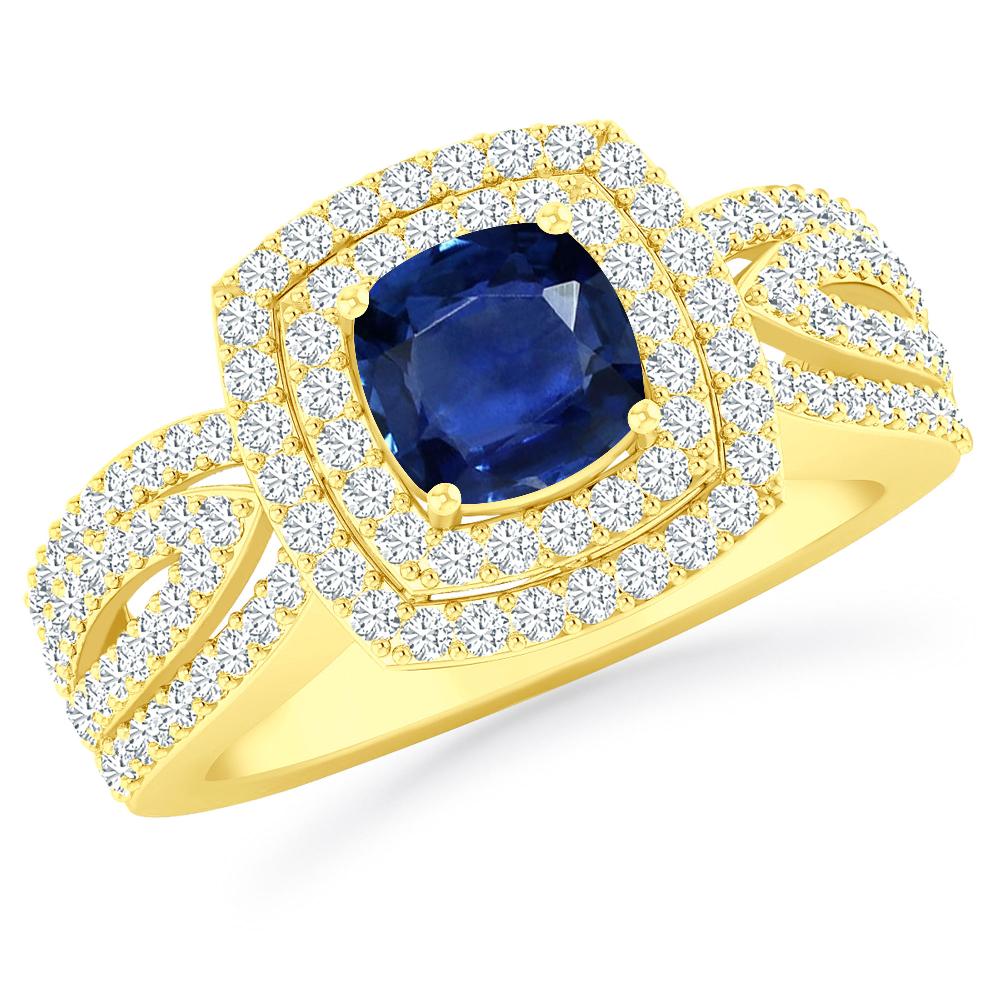 Yellow Gold - Sapphire