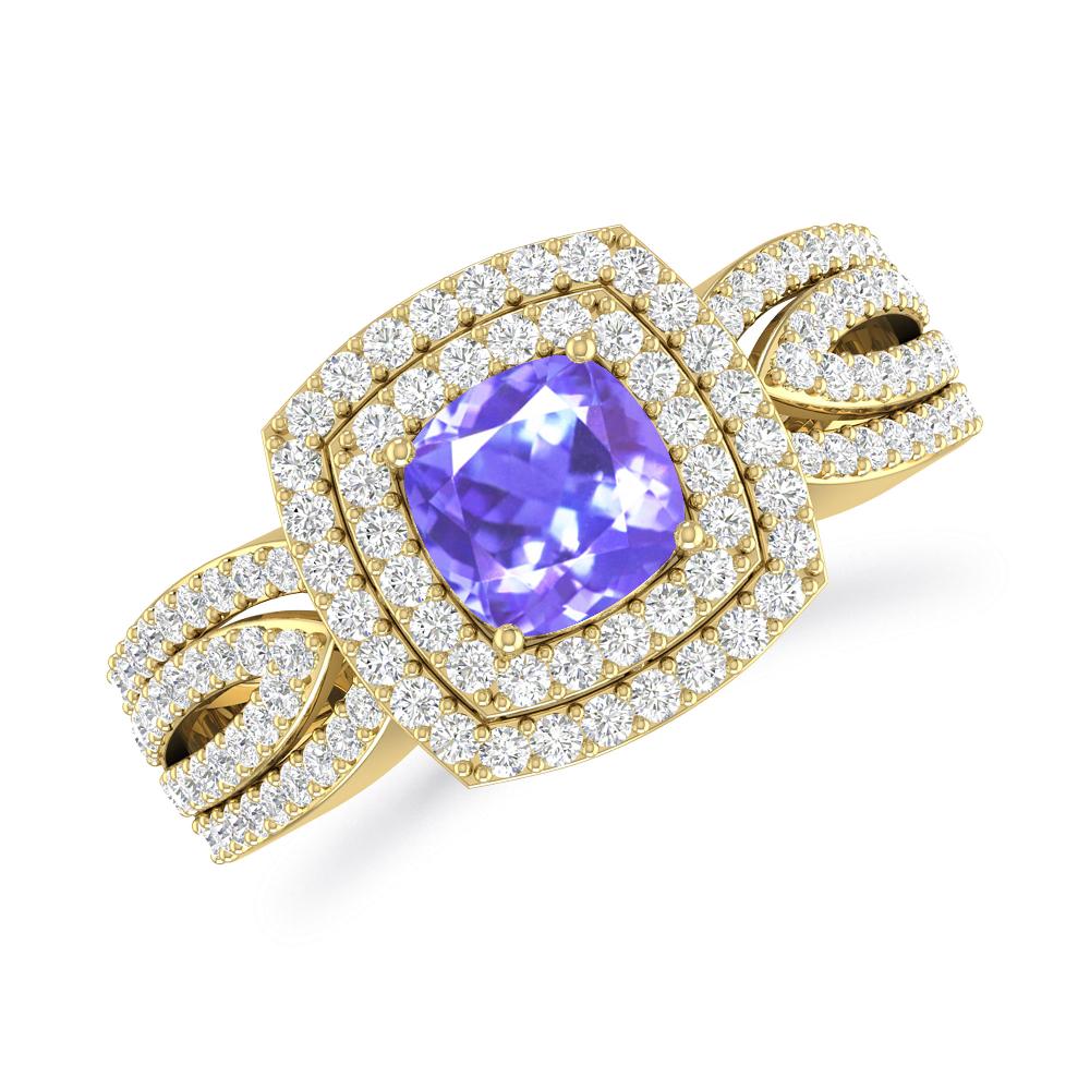 Yellow Gold - Tanzanite