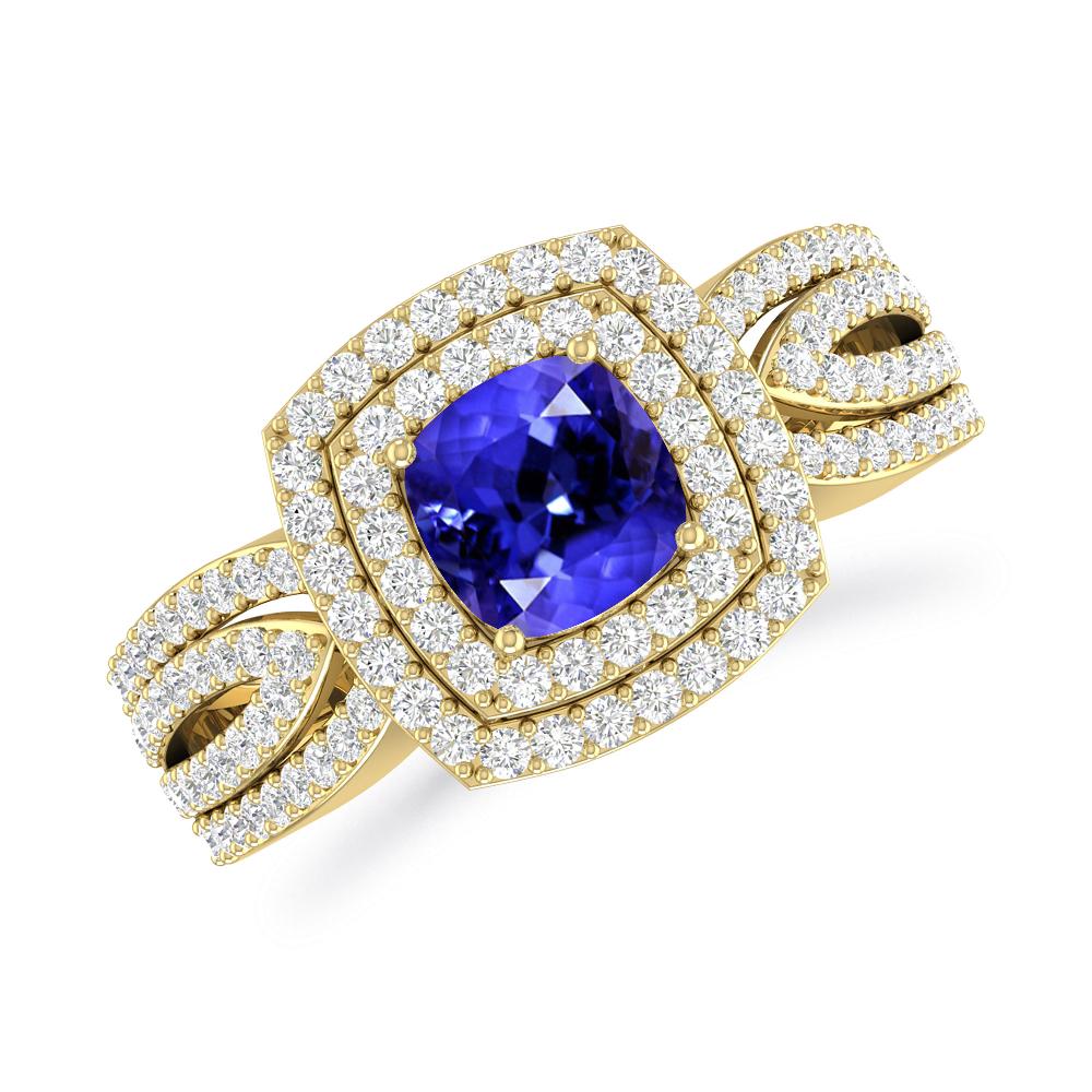 Yellow Gold - Tanzanite