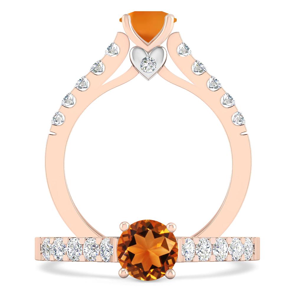 Rose Gold - Citrine