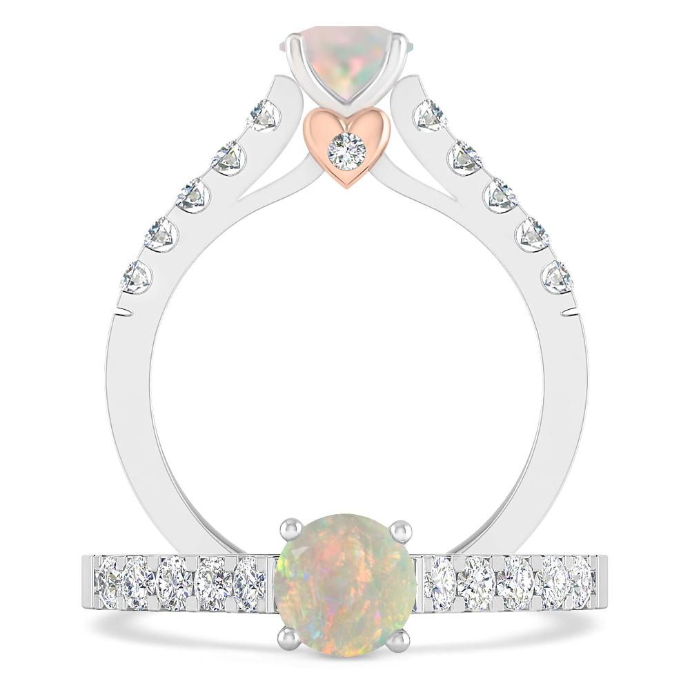 White Gold - Opal