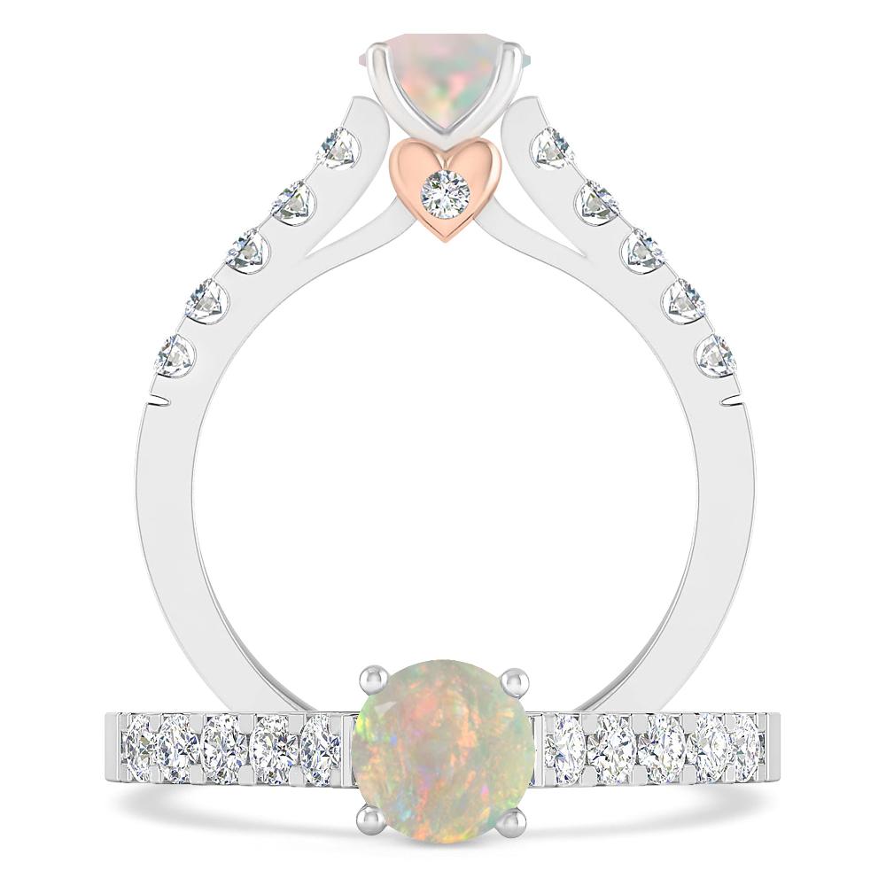 White Gold - Opal