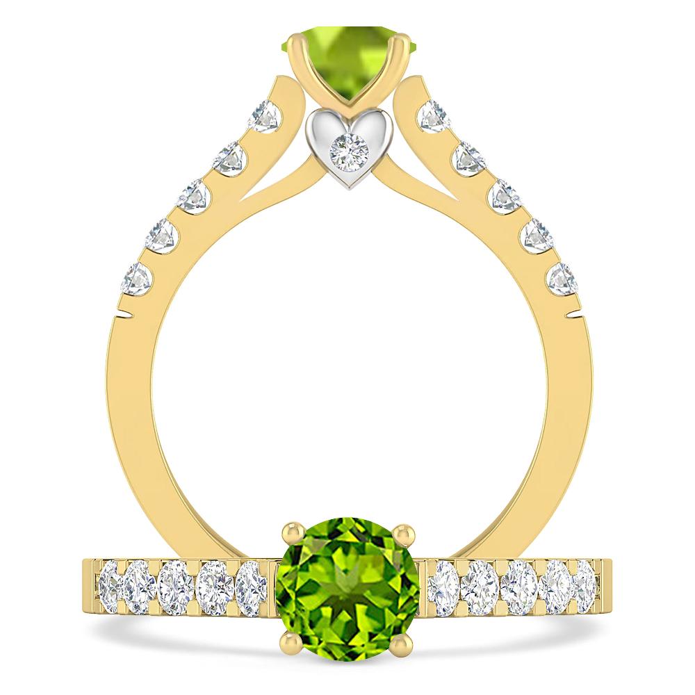 Yellow Gold - Peridot