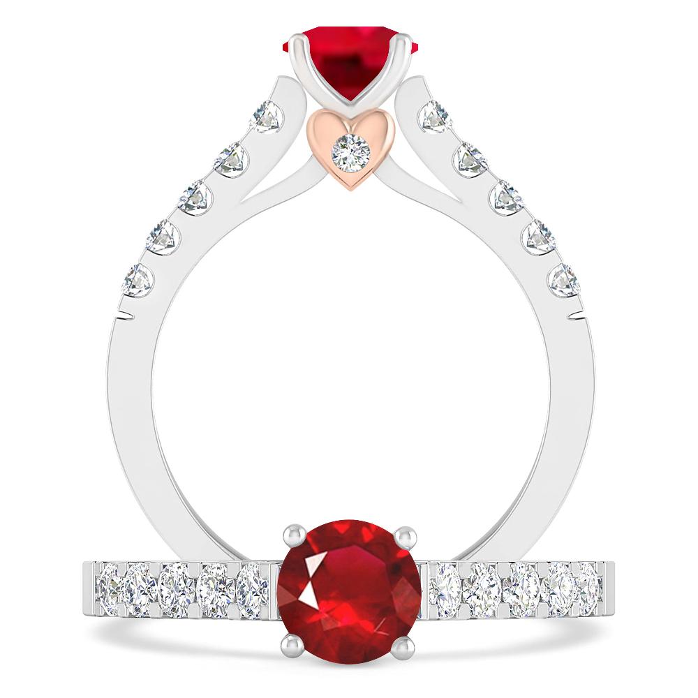 White Gold - Ruby