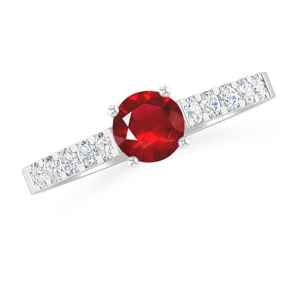 White Gold - Ruby