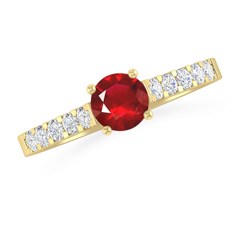 Yellow Gold - Ruby