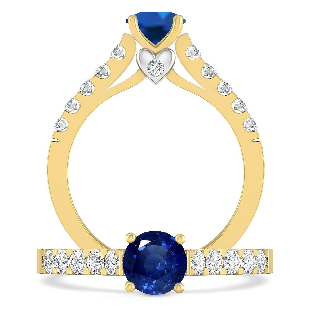 Yellow Gold - Sapphire