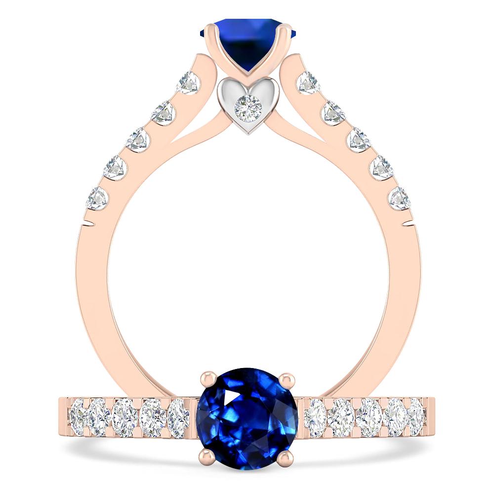 Rose Gold - Sapphire