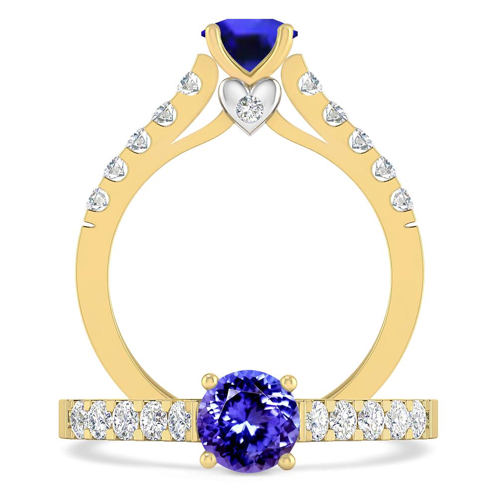 Yellow Gold - Tanzanite