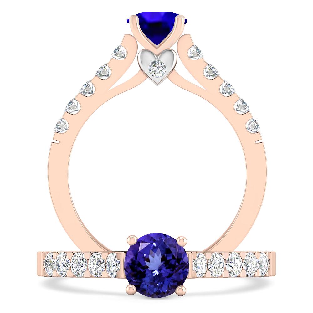 Rose Gold - Tanzanite