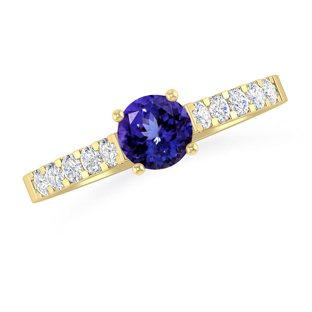 Yellow Gold - Tanzanite