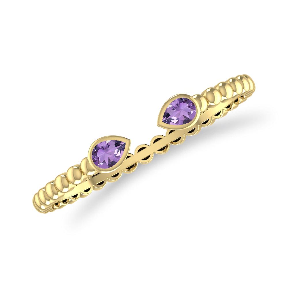 Yellow Gold - Amethyst