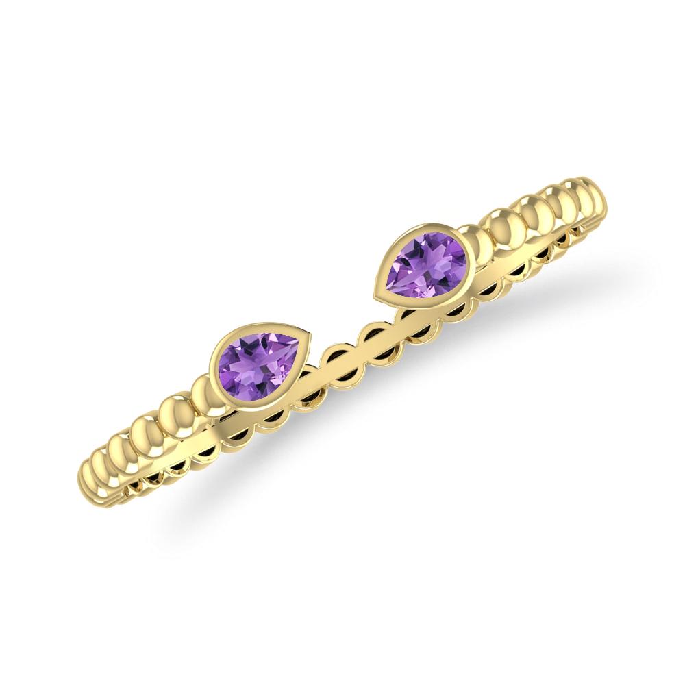 Yellow Gold - Amethyst