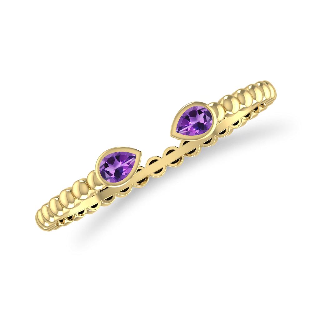 Yellow Gold - Amethyst