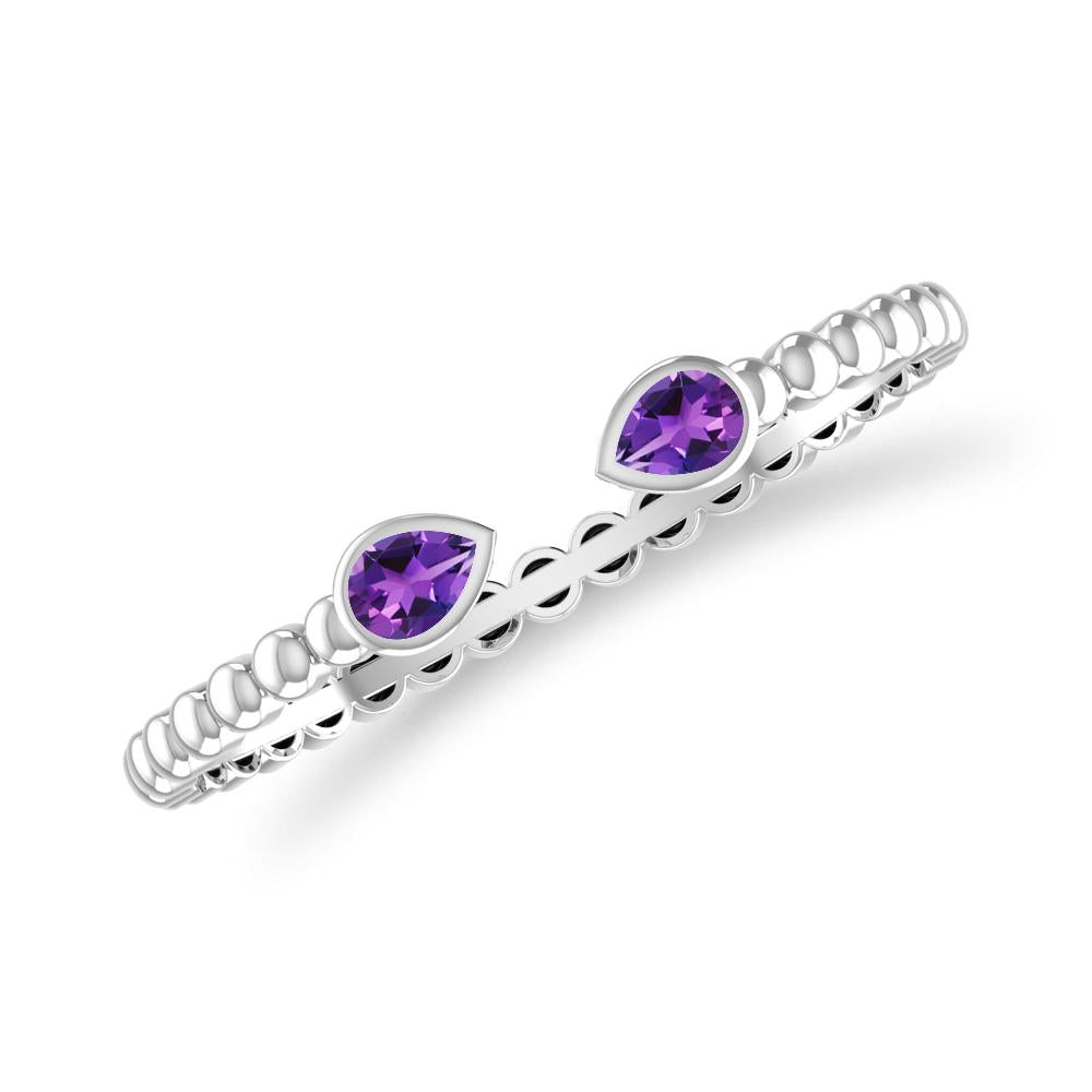 White Gold - Amethyst