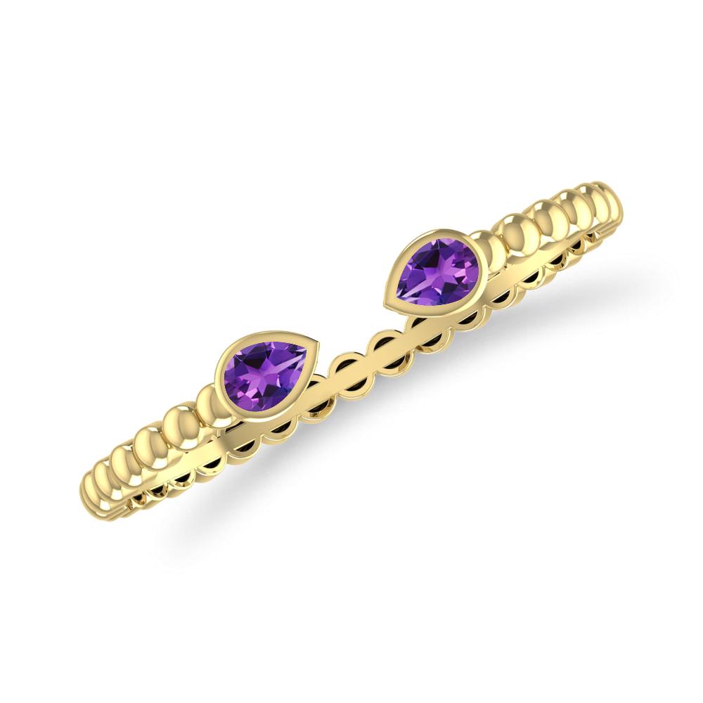 Yellow Gold - Amethyst