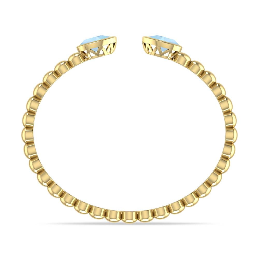 Yellow Gold - Aquamarine