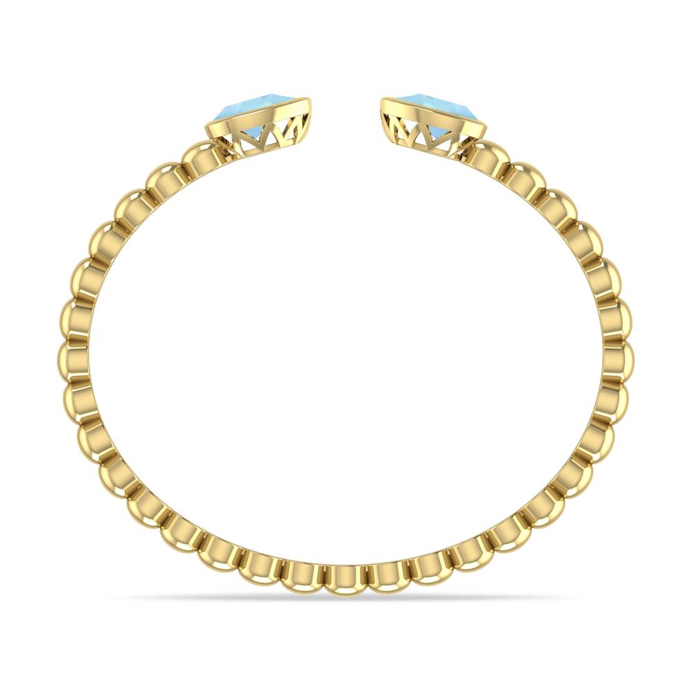 Yellow Gold - Aquamarine