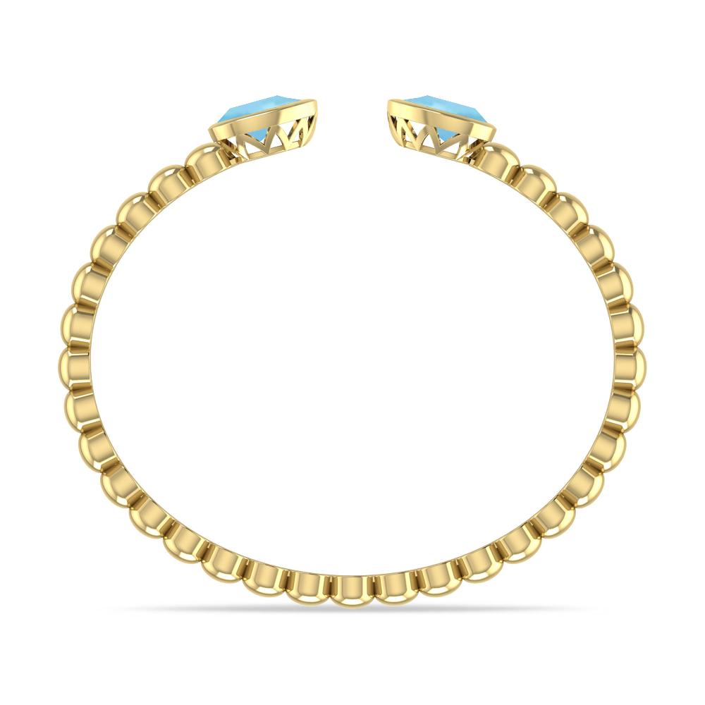Yellow Gold - Aquamarine